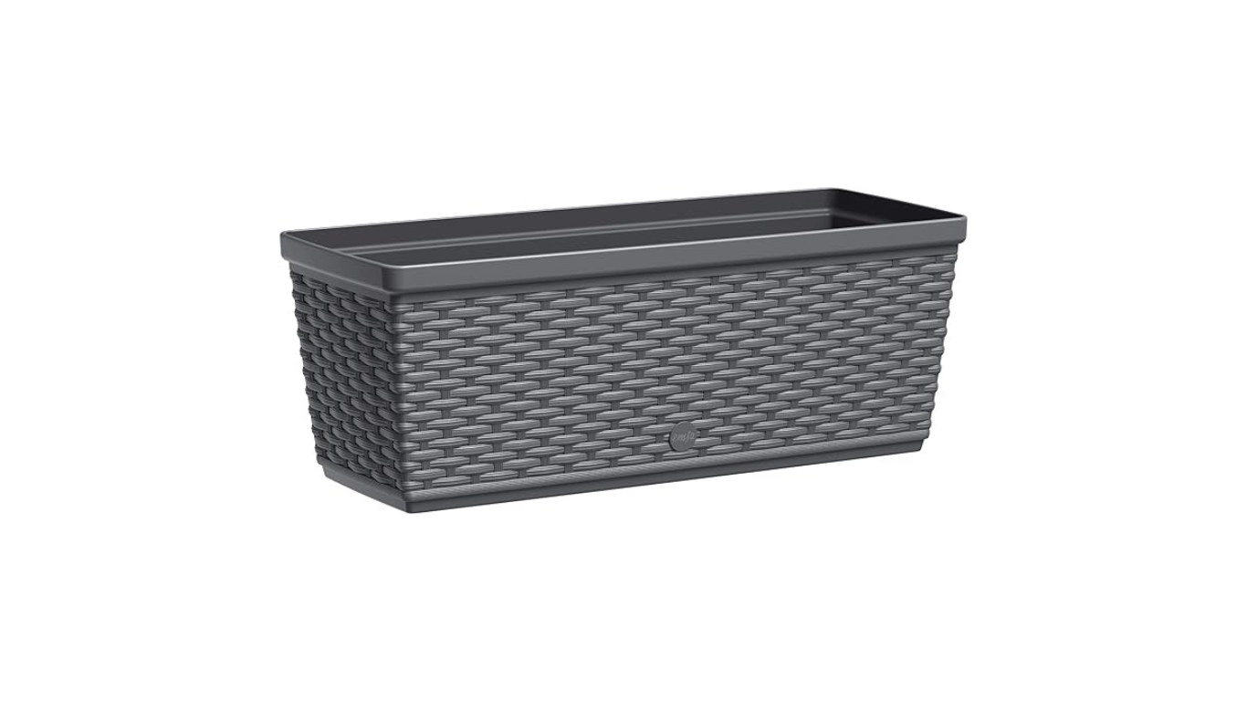 Emsa 515022- Casa Mesh Flower Pot-self-watering system – Granite
